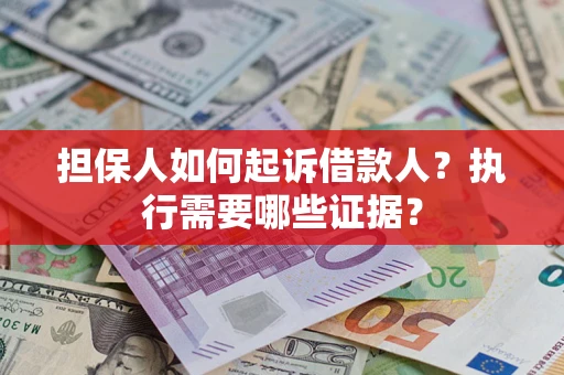 武汉担保人如何起诉借款人？执行需要哪些证据？