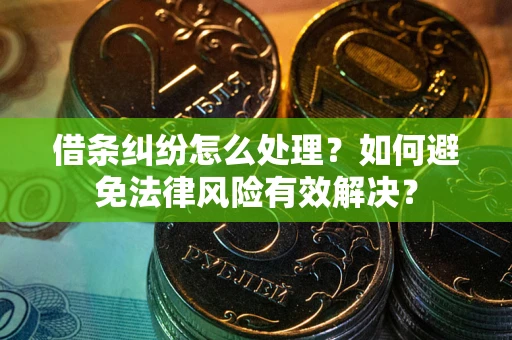 武汉借条纠纷怎么处理？如何避免法律风险有效解决？
