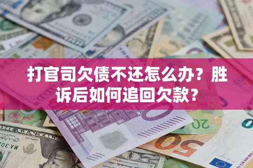 武汉打官司欠债不还怎么办？胜诉后如何追回欠款？