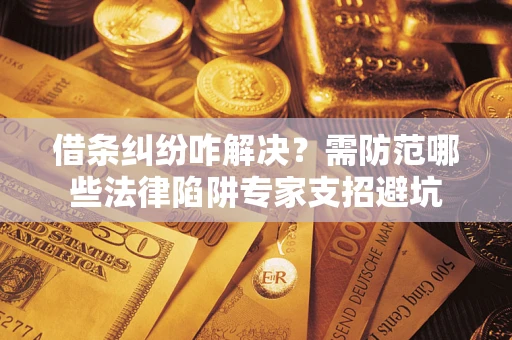武汉借条纠纷咋解决？需防范哪些法律陷阱专家支招避坑