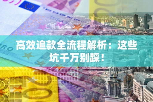 武汉高效追款全流程解析：这些坑千万别踩！