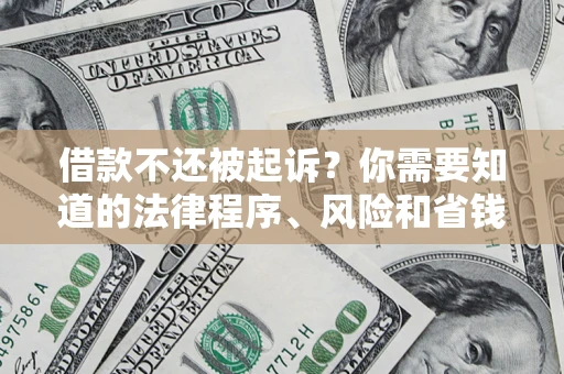 武汉借款不还被起诉？你需要知道的法律程序、风险和省钱技巧