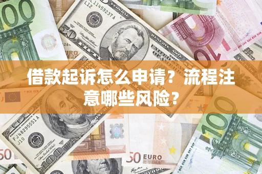 武汉借款起诉怎么申请？流程注意哪些风险？